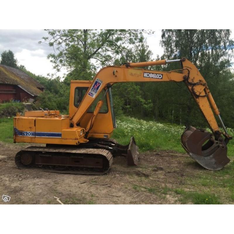 Kobelco 903B/ stållarver/snabbfäste