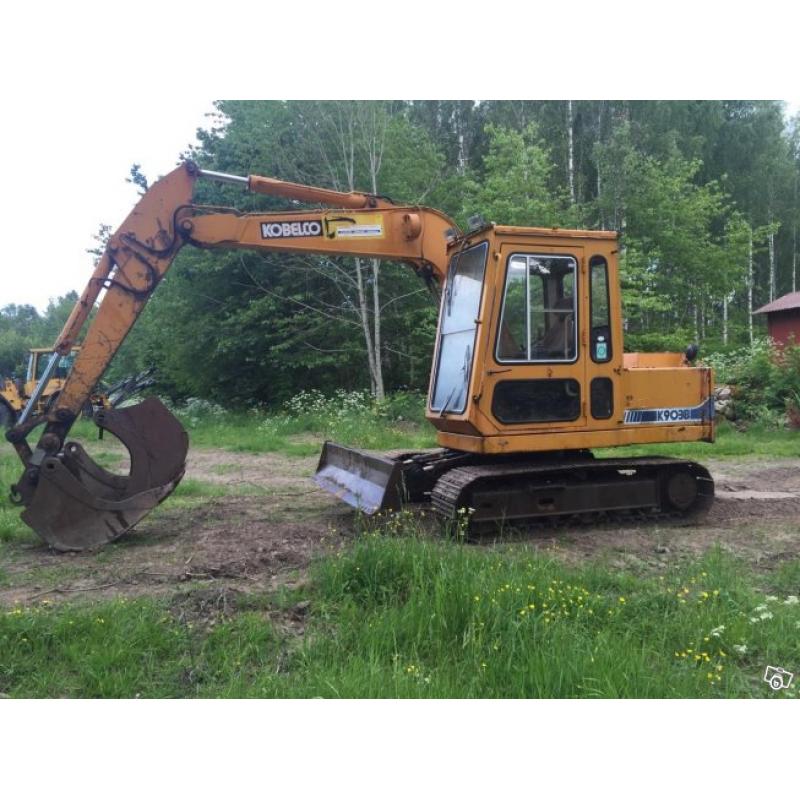 Kobelco 903B/ stållarver/snabbfäste