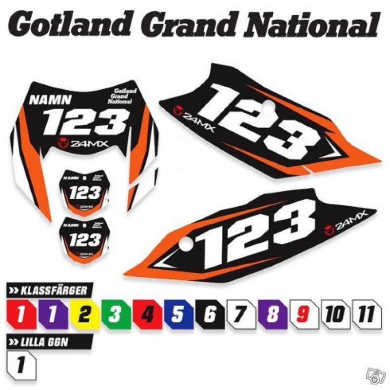 Nummerplåtsdekaler GOTLAND GRAND NATIONAL